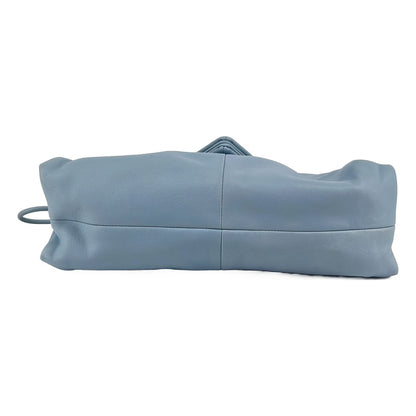 Bottega Veneta Leather Triangle Clutch Light Blue — view 5
