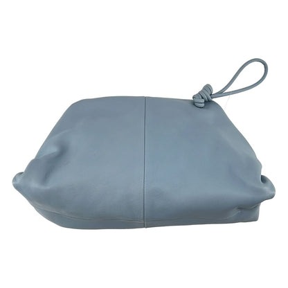 Bottega Veneta Leather Triangle Clutch Light Blue — view 2