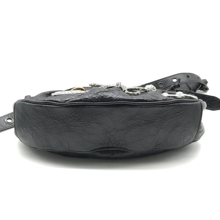 Balenciaga Le Cagole XS le Studs Shoulder Bag Leather Black Ribbon — view 3