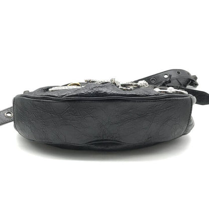 Balenciaga Le Cagole XS le Studs Shoulder Bag Leather Black Ribbon — view 3