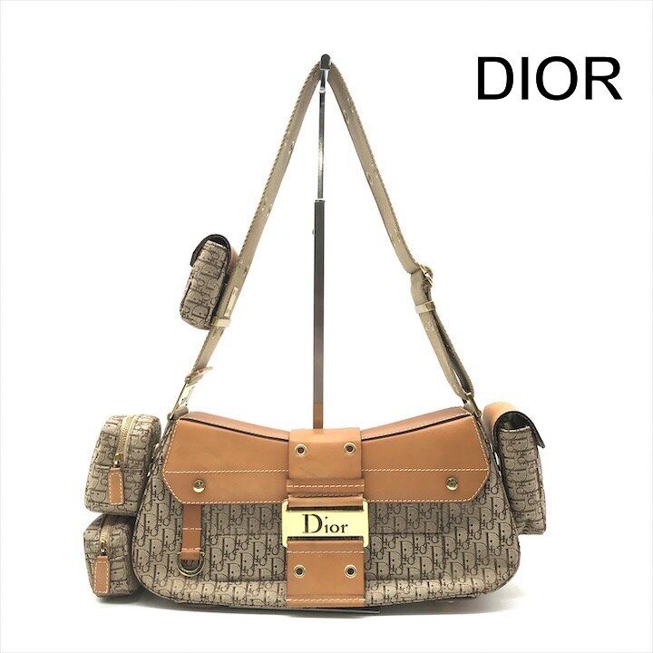 Dior Street Chic Trotter Columbus Shoulder Bag Brown