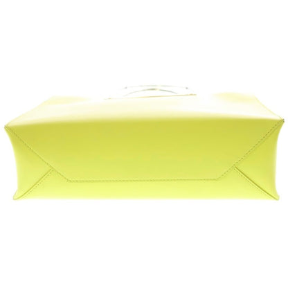 Balenciaga Cable 2-Way Shoulder Bag Neon Yellow Leather Silver — view 4