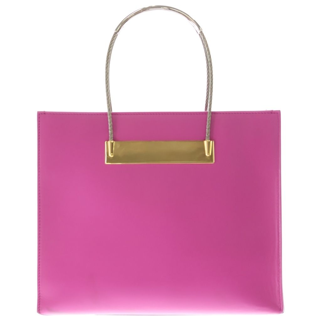 Balenciaga Cable 2-Way Shoulder Bag Pink Leather Silver — view 2