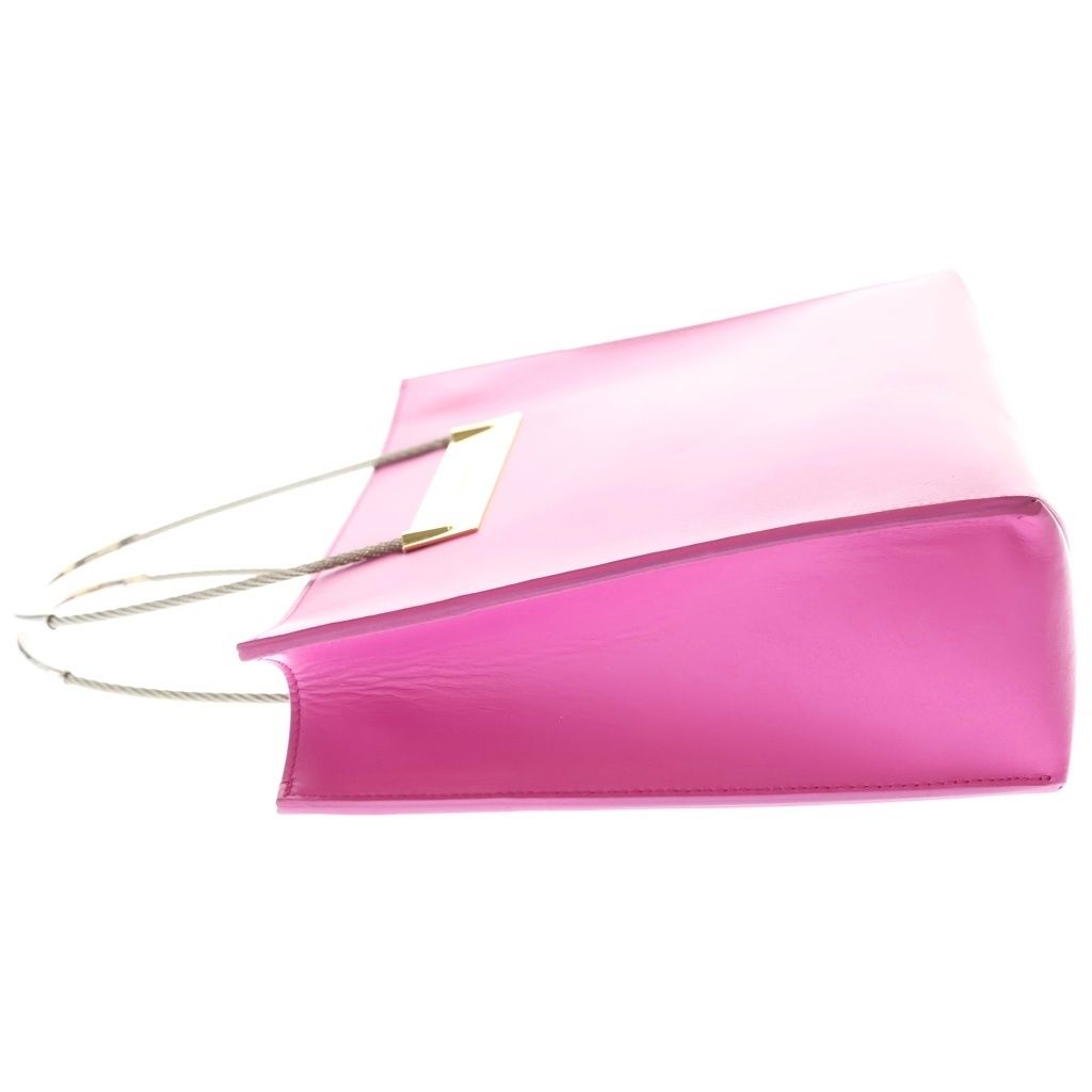 Balenciaga Cable 2-Way Shoulder Bag Pink Leather Silver — view 3