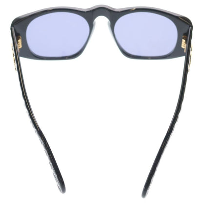 Chanel CC Logo Quilted Sunglasses Eyewear Color Lens Black Gold — view 2