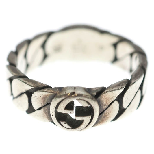 Gucci Interlocking G Chain Ring Silver