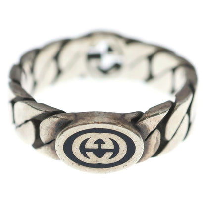 Gucci Interlocking G Chain Ring Silver — view 2