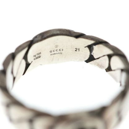 Gucci Interlocking G Chain Ring Silver — view 5
