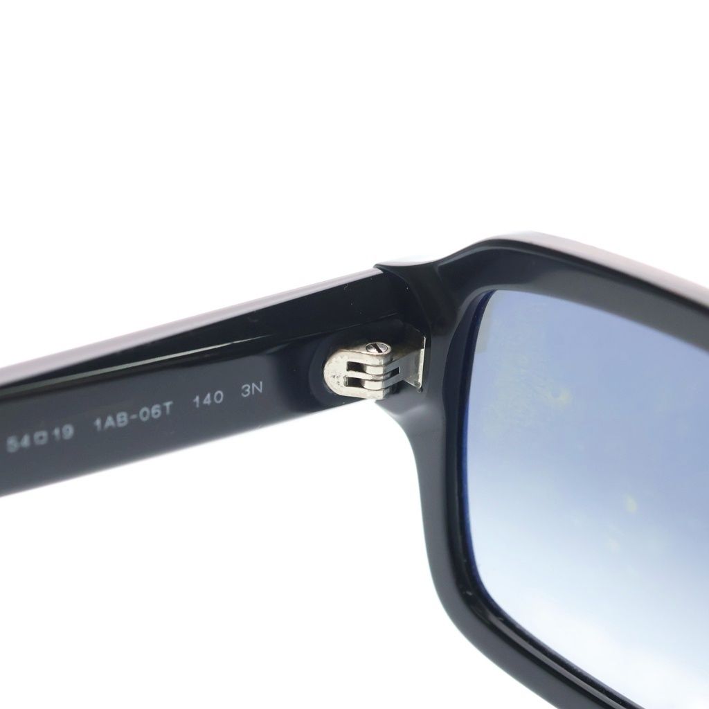Prada Acetate Frame Side Logo Square Sunglasses Black Eyewear — view 4