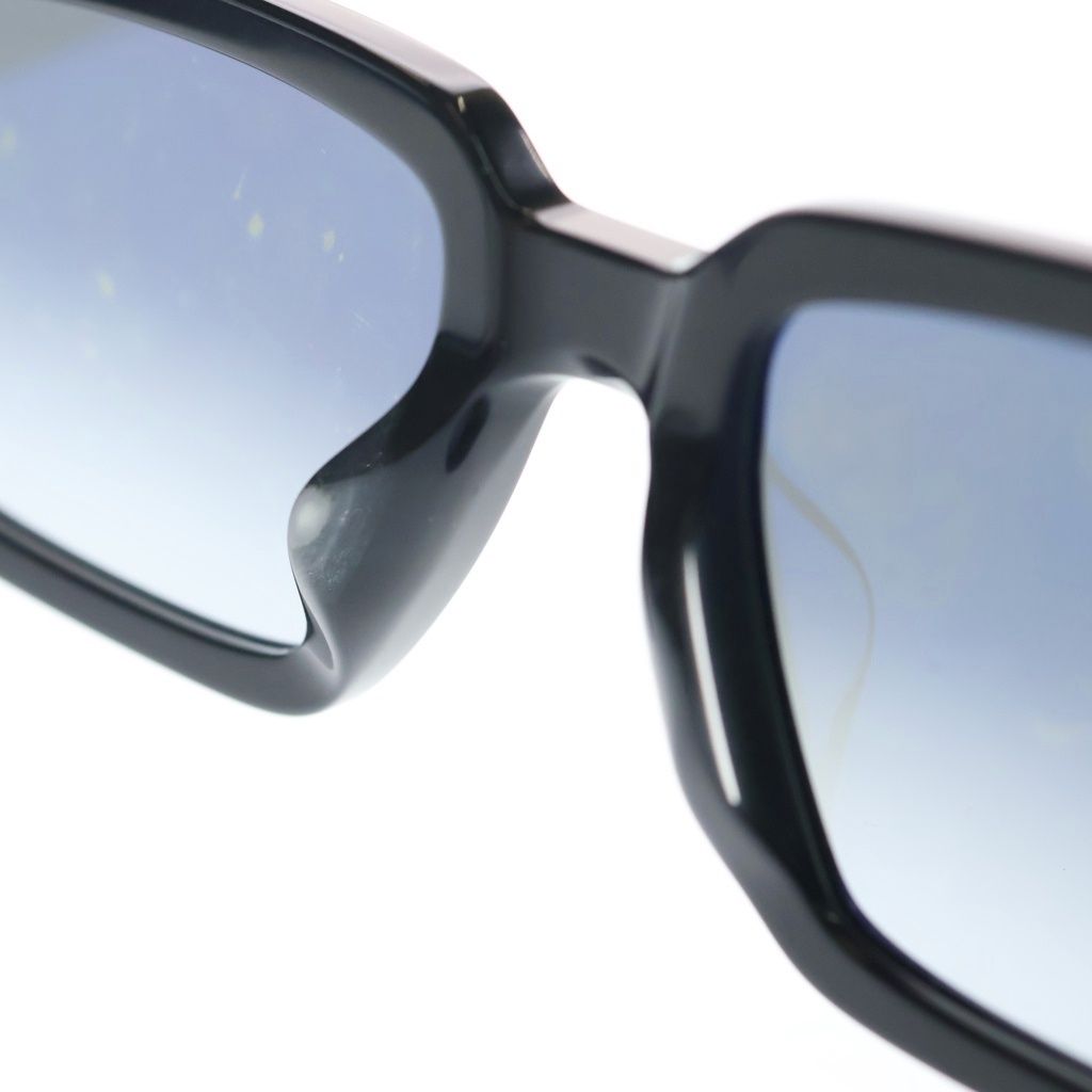 Prada Acetate Frame Side Logo Square Sunglasses Black Eyewear — view 5