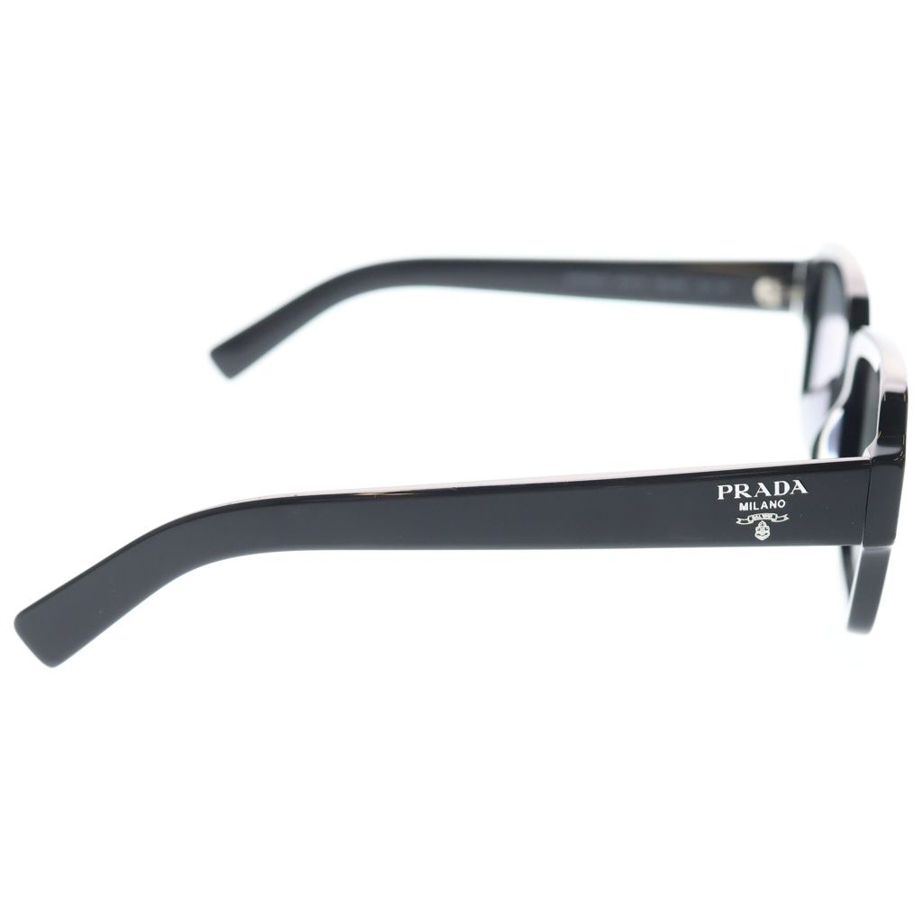 Prada Acetate Frame Side Logo Square Sunglasses Black Eyewear — view 3