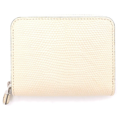 Louis Vuitton Exotic Zippy Coin Purse Leather Mini Wallet Case Silver Gold