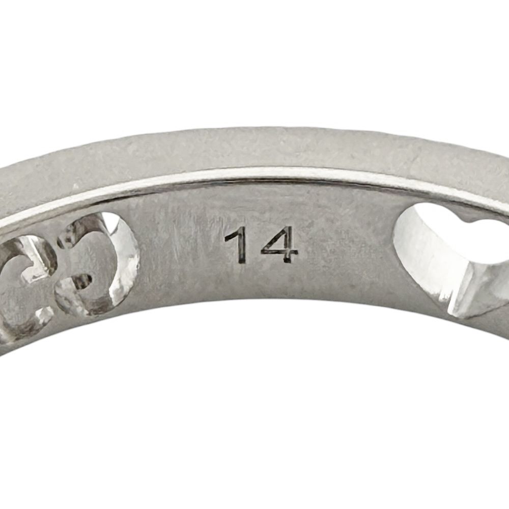 Gucci Icon Heart Ring 18K White Gold Diamond — view 6