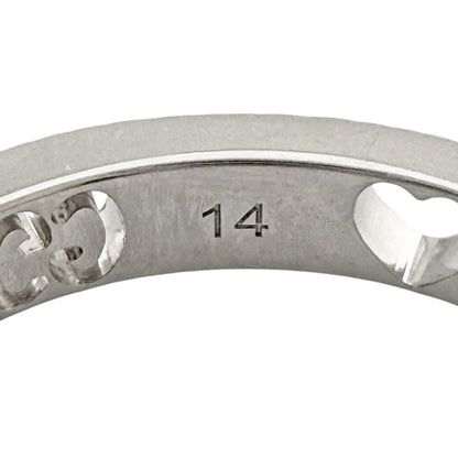 Gucci Icon Heart Ring 18K White Gold Diamond — view 6