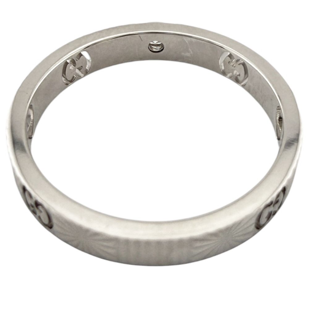 Gucci Icon Heart Ring 18K White Gold Diamond — view 5