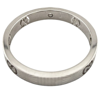 Gucci Icon Heart Ring 18K White Gold Diamond — view 5