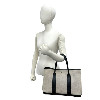 Hermes Garden Party PM Toile H Canvas Tote Bag Ivory — view 2