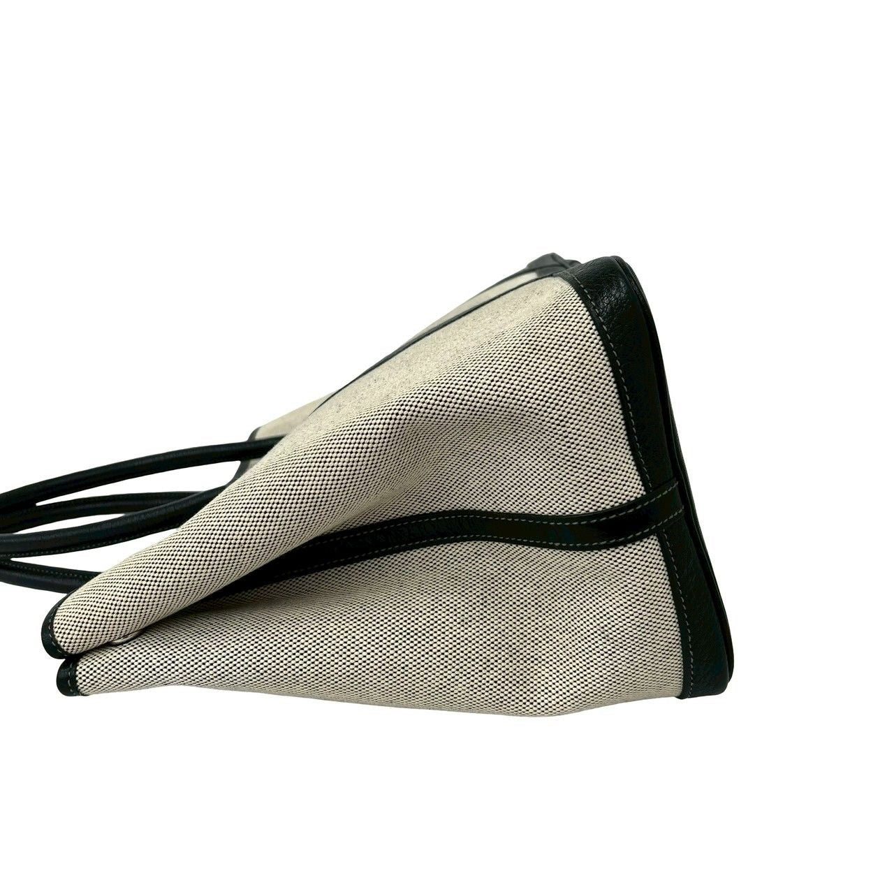 Hermes Garden Party PM Toile H Canvas Tote Bag Ivory — view 5