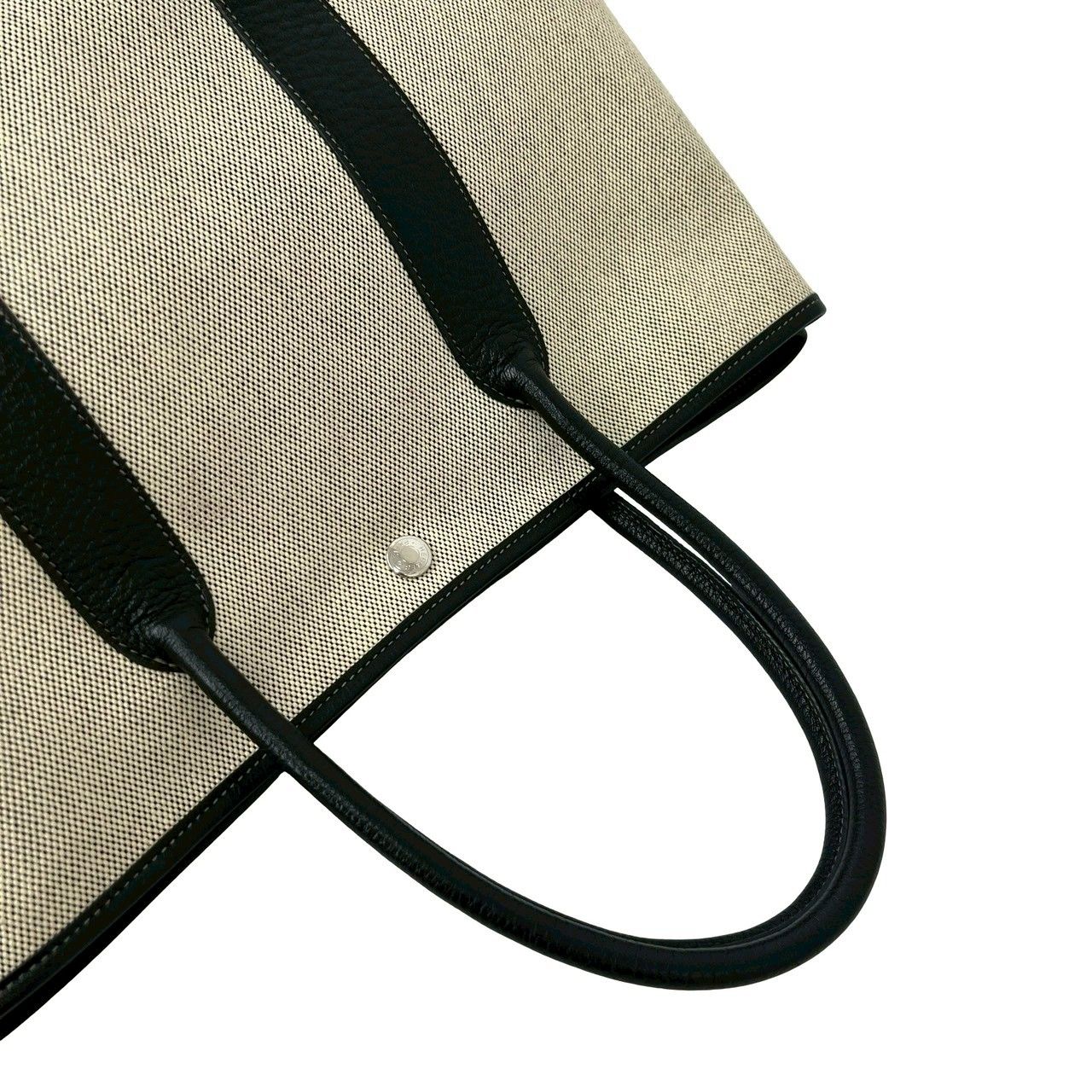 Hermes Garden Party PM Toile H Canvas Tote Bag Ivory — view 4