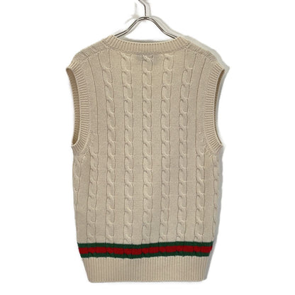 Gucci White Line Knit Vest — view 2