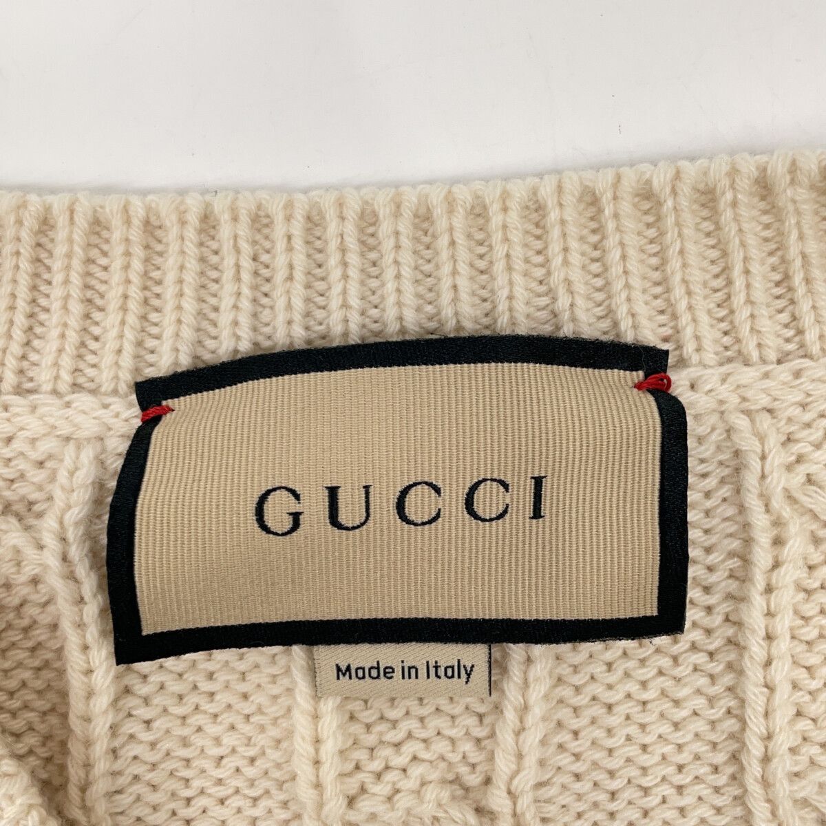 Gucci White Line Knit Vest — view 3
