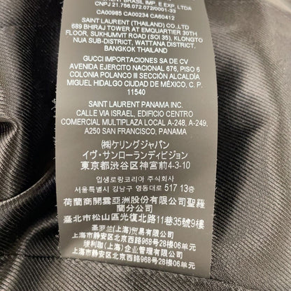 Saint Laurent Paris Black Wool Tweed Double Breasted Pea Coat 36 — view 6
