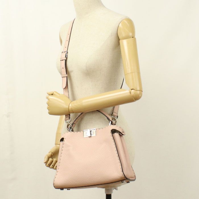 Fendi 2-Way Peekaboo Handbag Calfskin — view 7