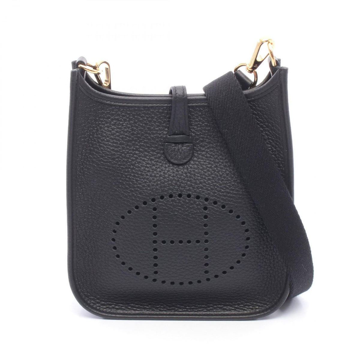 Hermes Shoulder Bag Evelyne TPM Black Leather Amazon