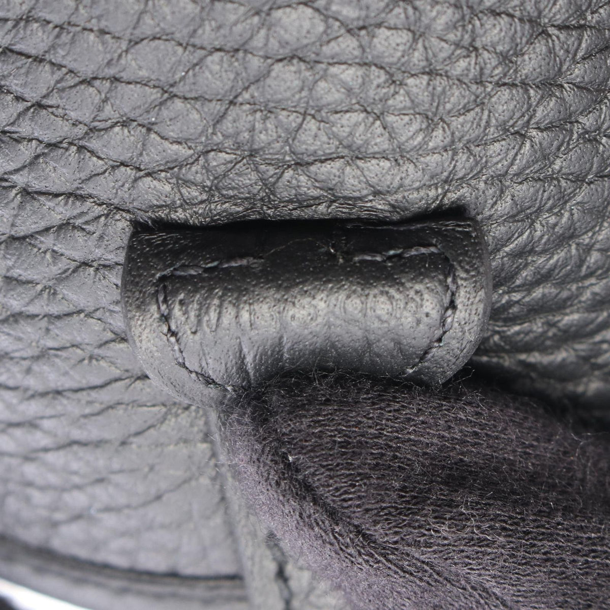 Hermes Shoulder Bag Evelyne TPM Black Leather Amazon — view 5