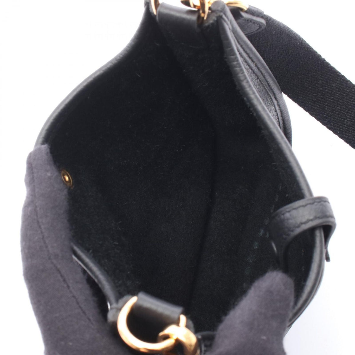 Hermes Shoulder Bag Evelyne TPM Black Leather Amazon — view 3