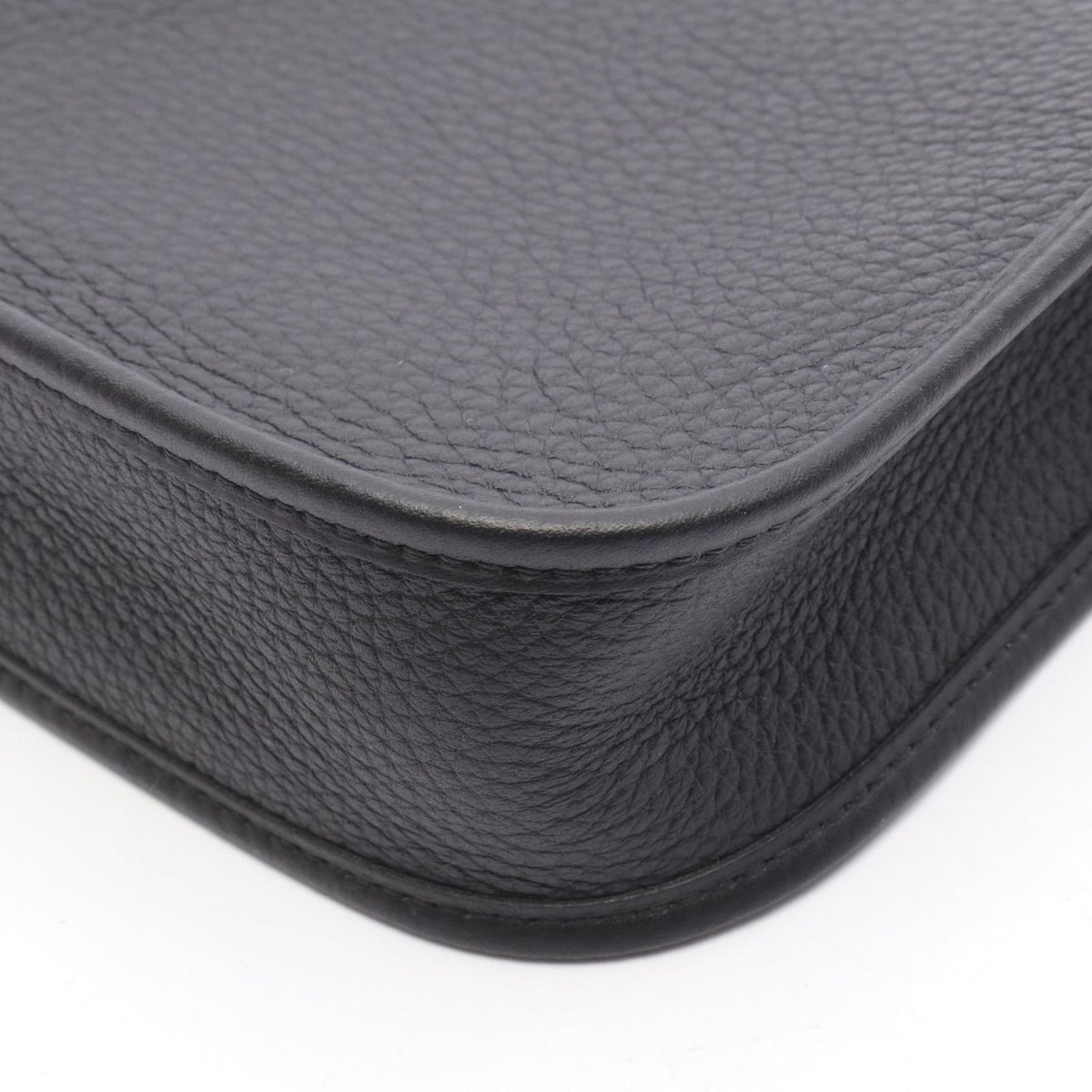 Hermes Shoulder Bag Evelyne TPM Black Leather Amazon — view 6