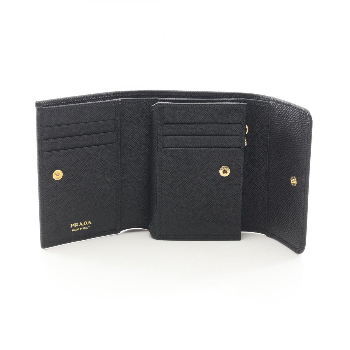 Prada Trifold Wallet Saffiano Metal Leather — view 3
