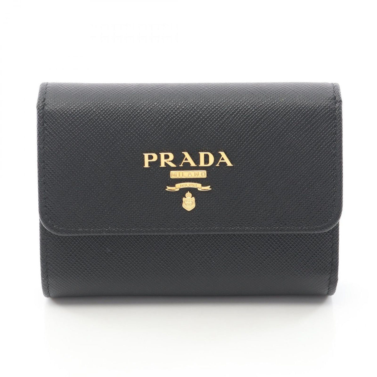Prada Trifold Wallet Saffiano Metal Leather