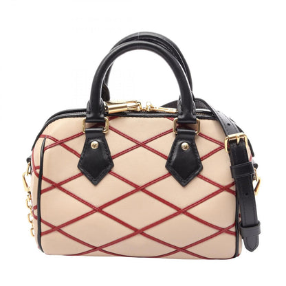 Louis Vuitton Handbag Speedy Bandouliere 20 2-Way Beige Red Leather