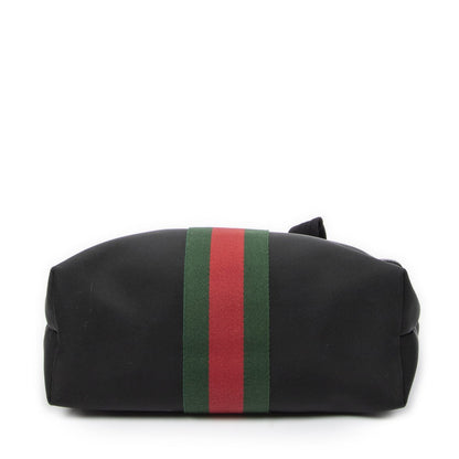Gucci Web Techno Tote Bag Black Canvas — view 6