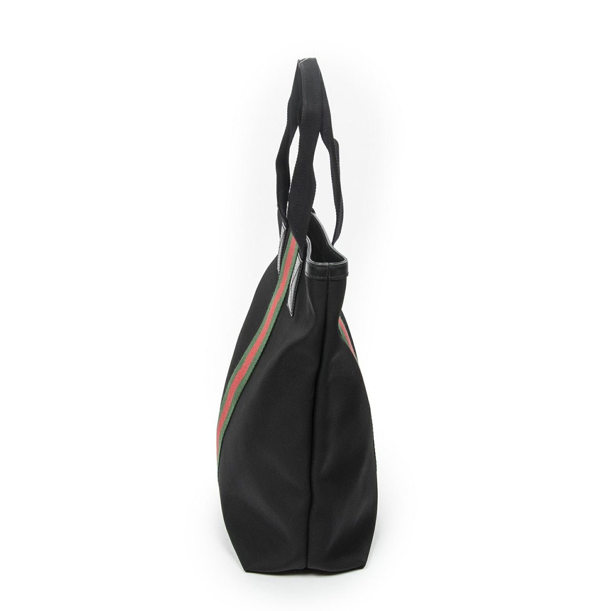 Gucci Web Techno Tote Bag Black Canvas — view 4