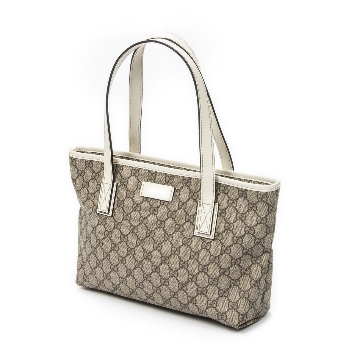 Gucci Small Joy Tote Bag Beige Ivory Supreme Canvas — view 2