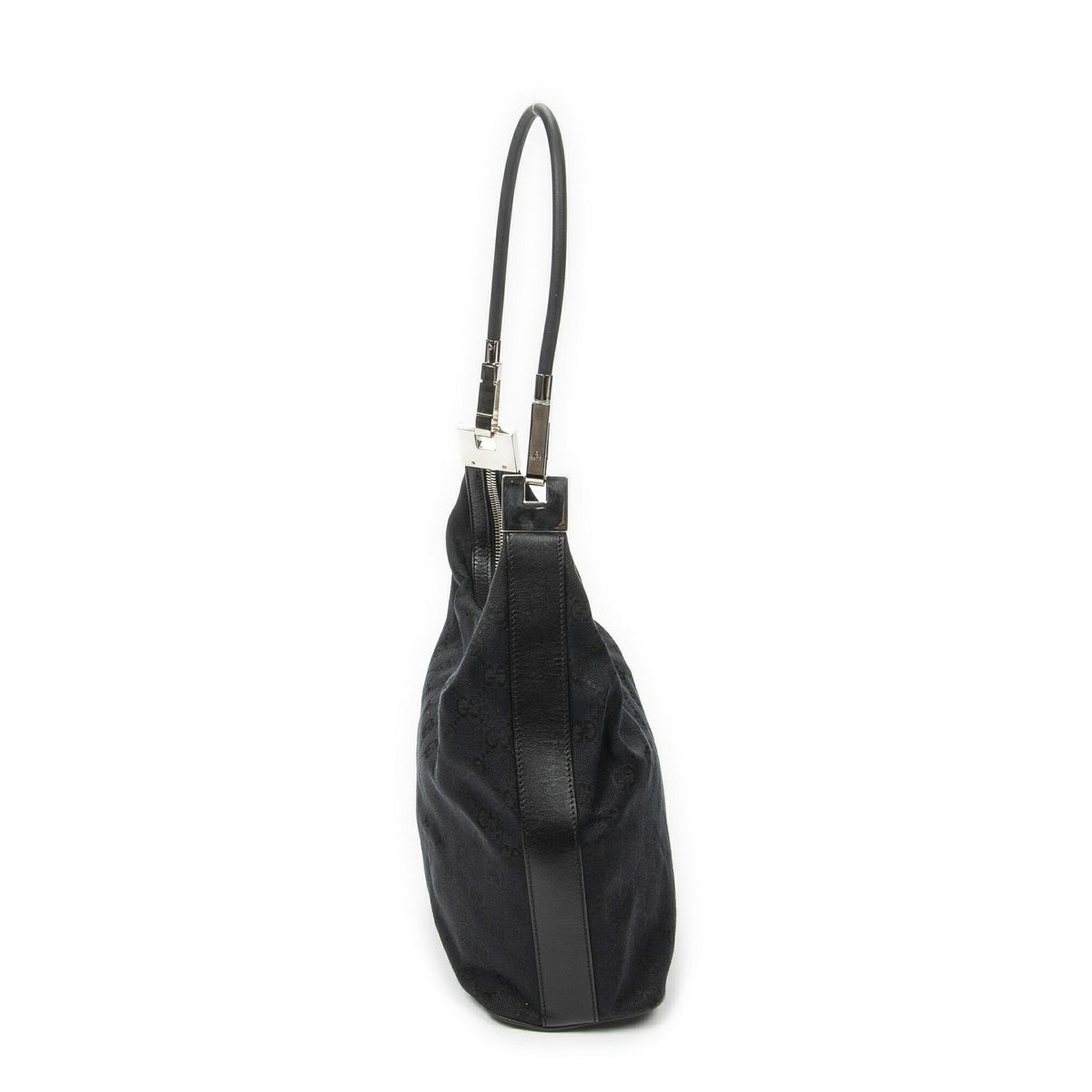 Gucci Zip Hobo Black GG Canvas — view 4