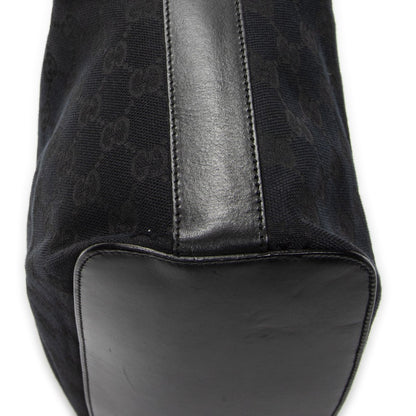 Gucci Zip Hobo Black GG Canvas — view 8