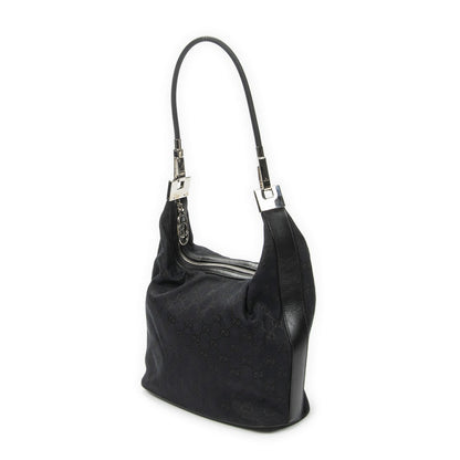 Gucci Zip Hobo Black GG Canvas — view 2