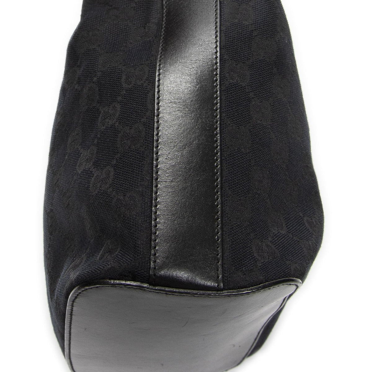 Gucci Zip Hobo Black GG Canvas — view 7