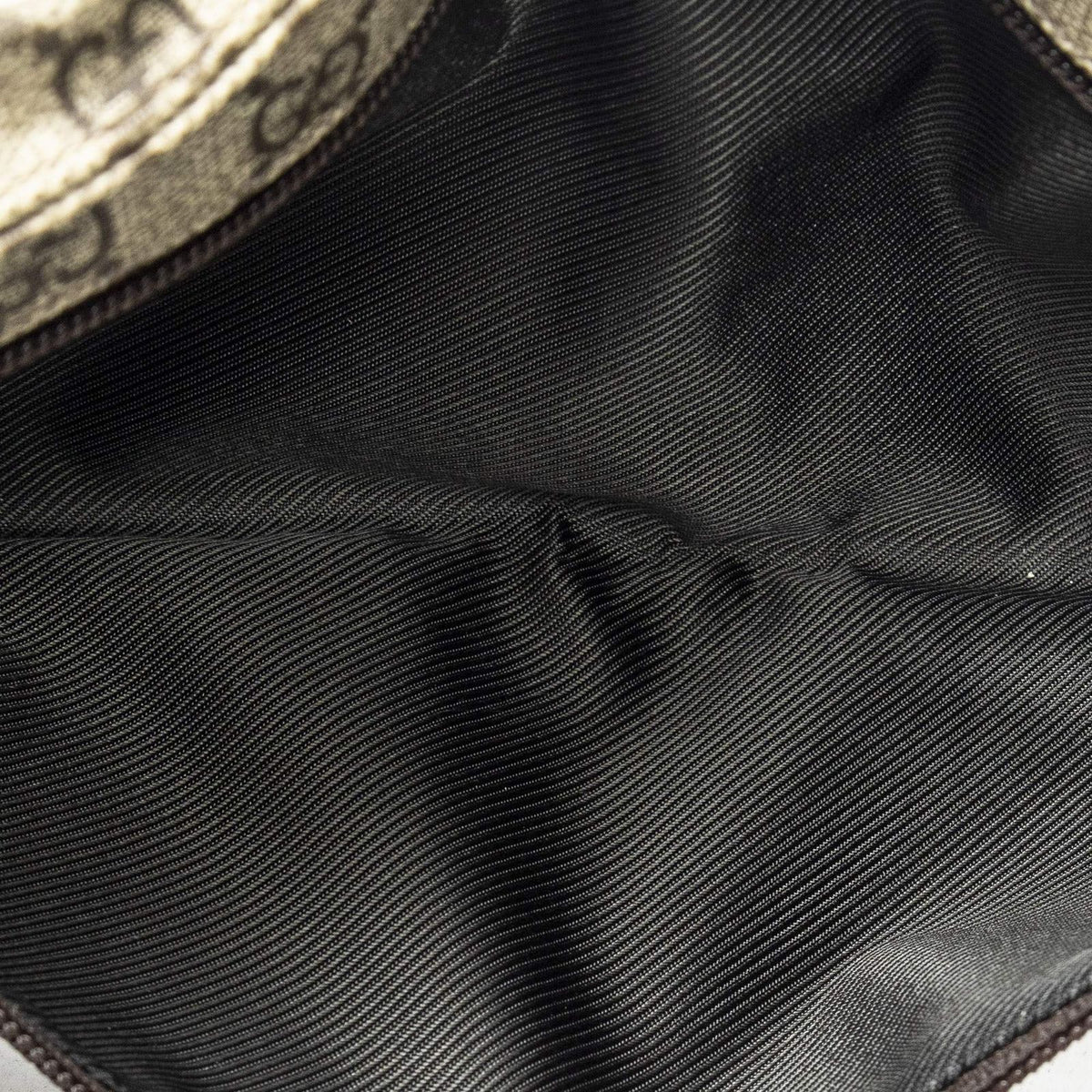 Gucci Waist Pouch Dark Brown Beige Supreme Canvas — view 4