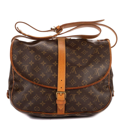 Louis Vuitton Saumur Brown Monogram Canvas — view 5