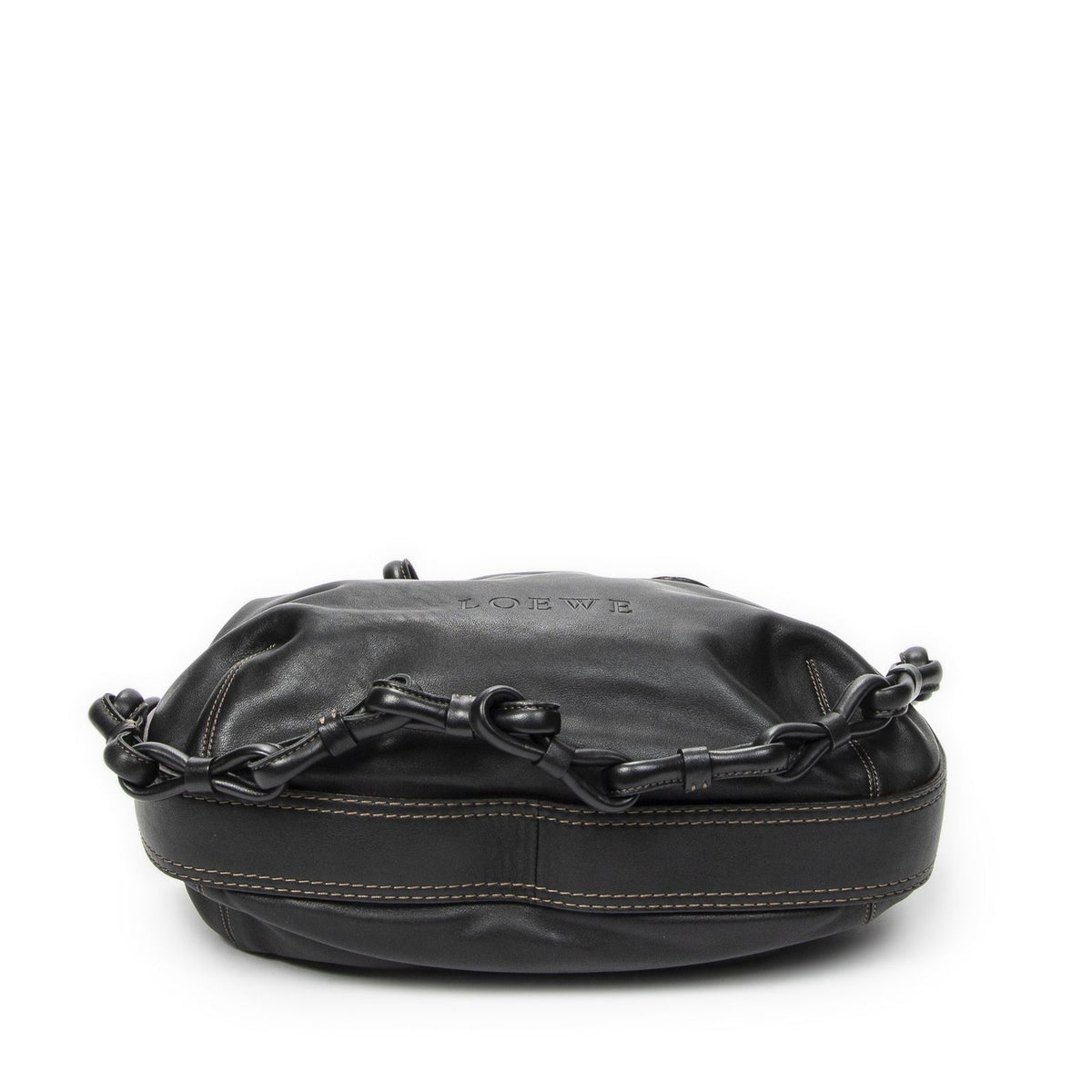 Loewefiesta Satchel Black Calfskin Leather — view 6