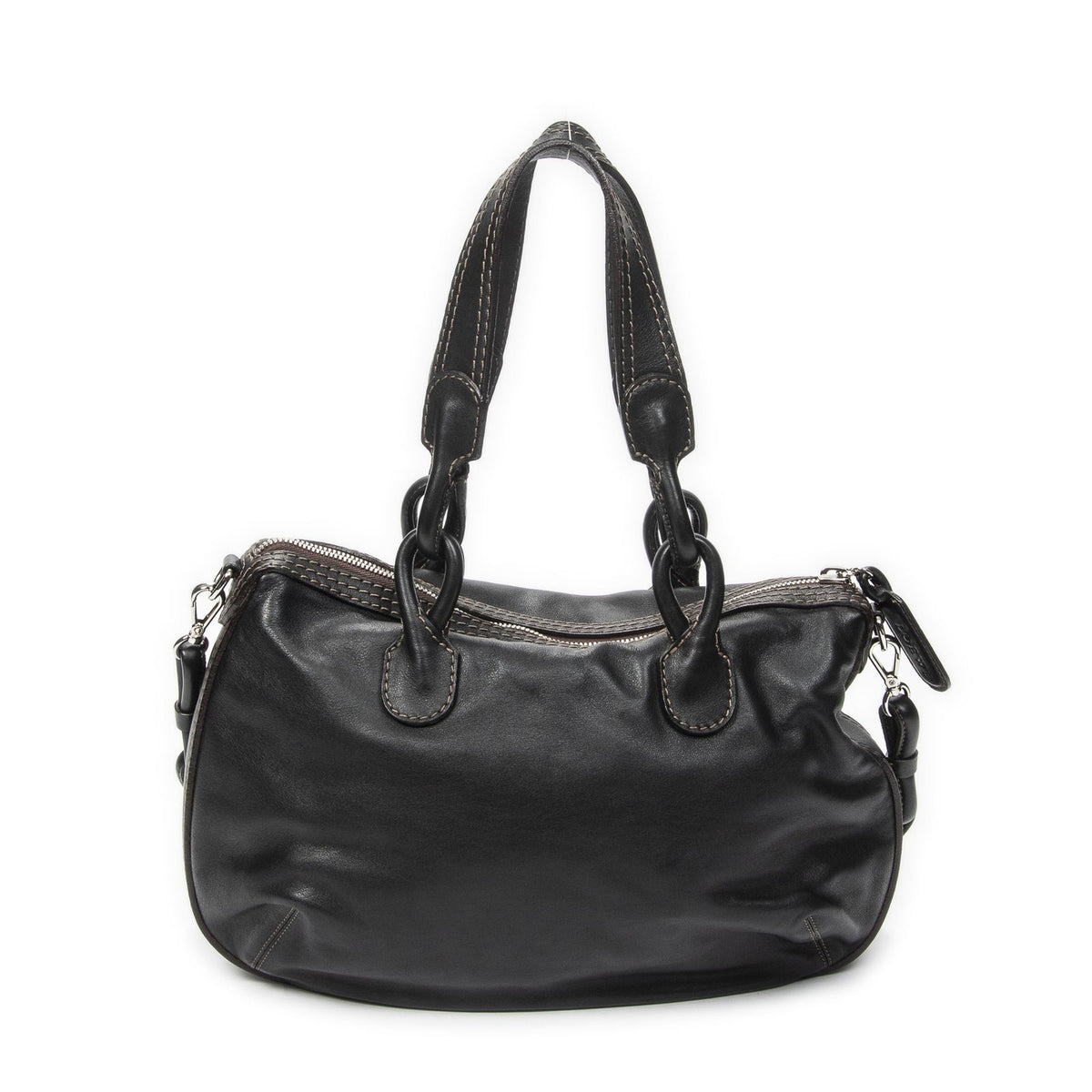 Loewefiesta Satchel Black Calfskin Leather — view 5