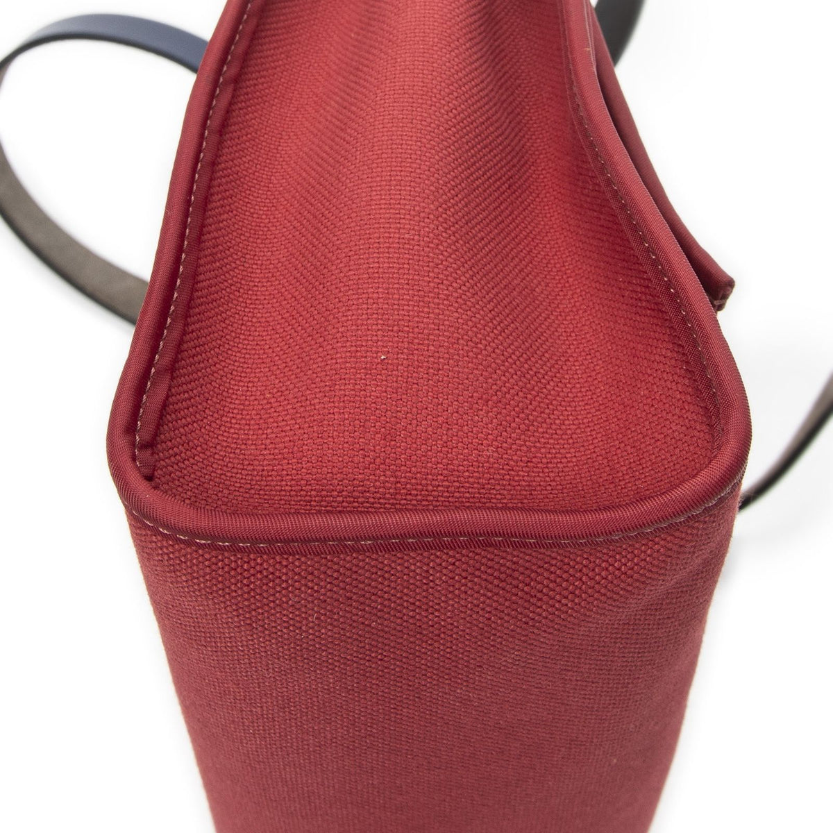 Hermes Herbag Zip Red Blue Toile Officier Handbag — view 8
