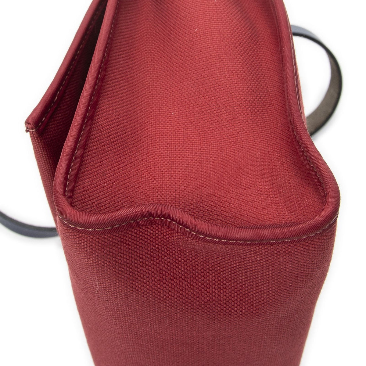 Hermes Herbag Zip Red Blue Toile Officier Handbag — view 7