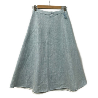 Moncler Long Skirt 38 M Light Blue Denim — view 2