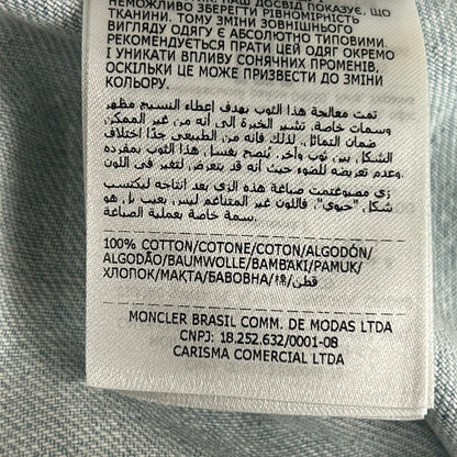 Moncler Long Skirt 38 M Light Blue Denim — view 5