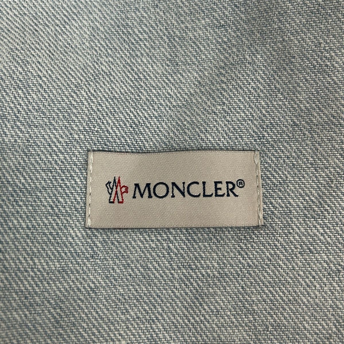 Moncler Long Skirt 38 M Light Blue Denim — view 3